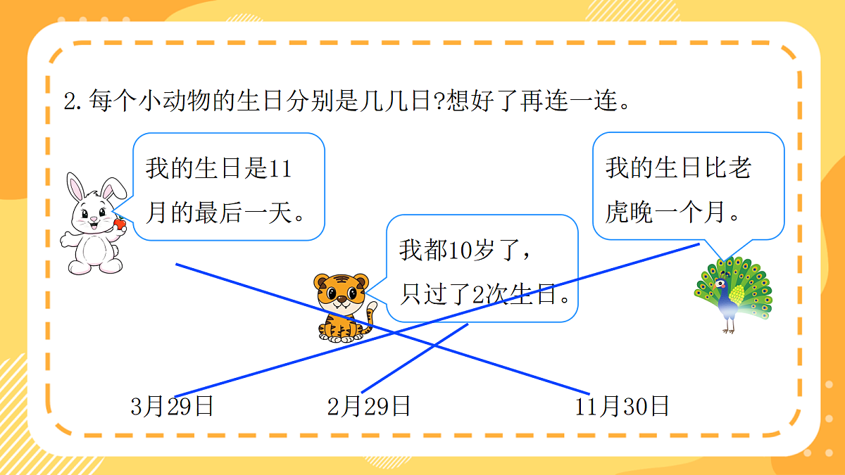 （新教材）西师大版数学三上 年、月、日的秘密3《制作月历牌》（课件）第4页