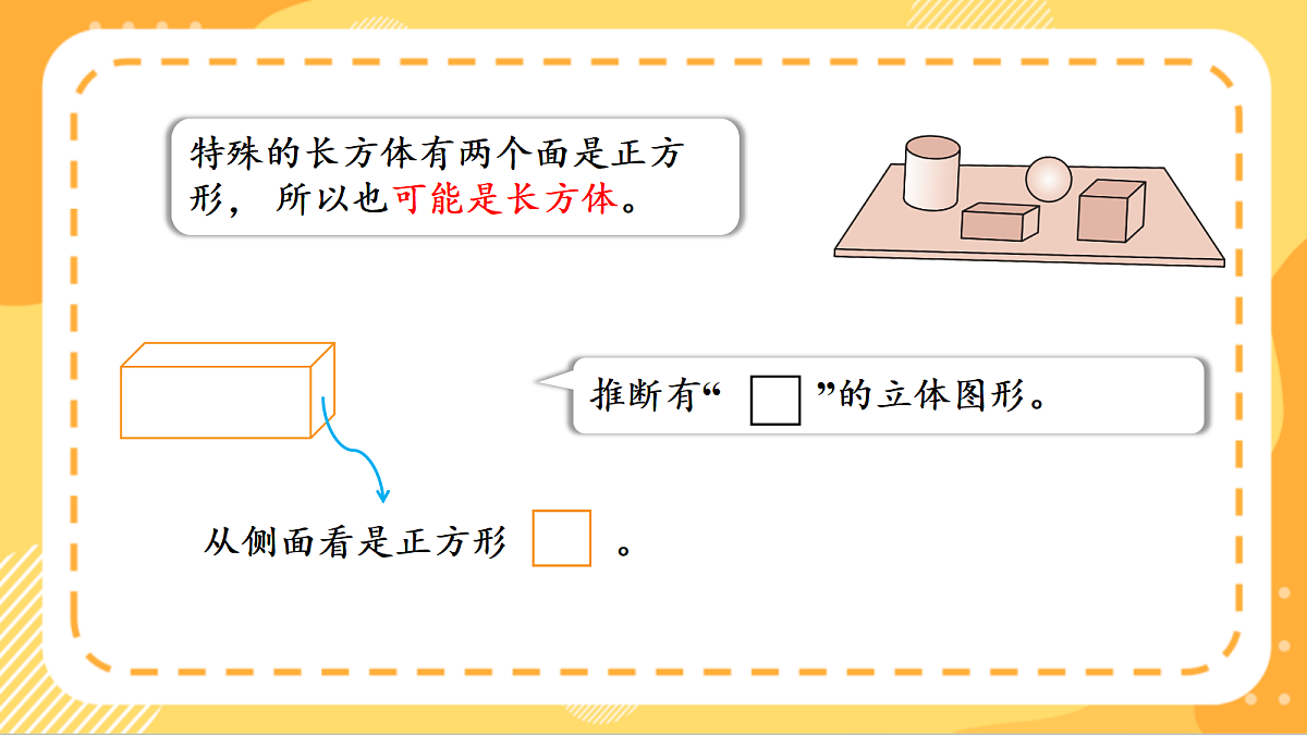 (新教材)人教版数学三上  1.3《 根据观察到的图形推测立体图形》课件第8页