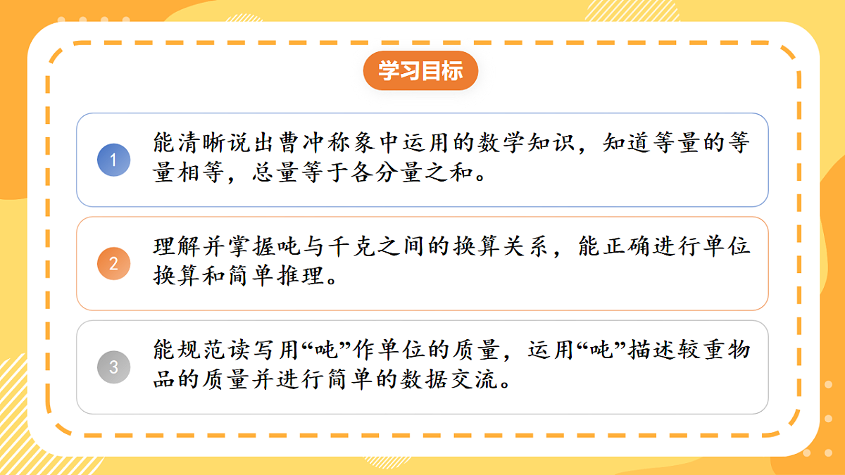 (新教材)人教版数学三上曹冲称象的故事 第1课时《 认识质量单位》课件第4页