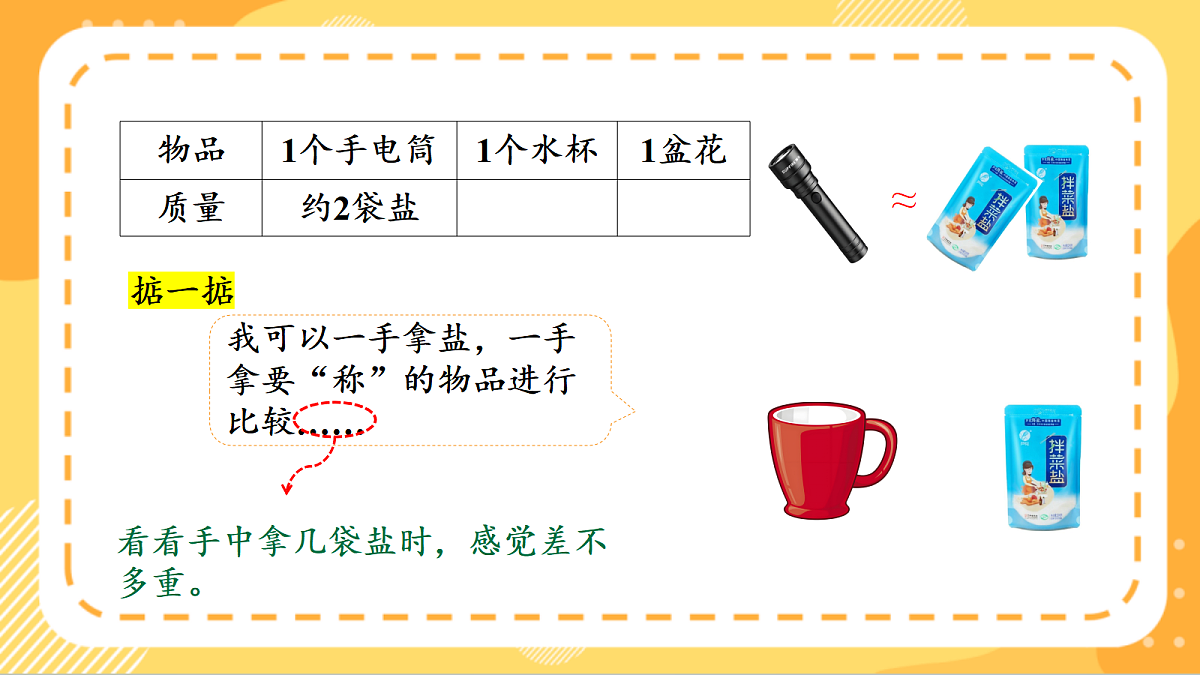 (新教材)人教版数学三上曹冲称象的故事 第 3课时《 称重大挑战》课件第8页