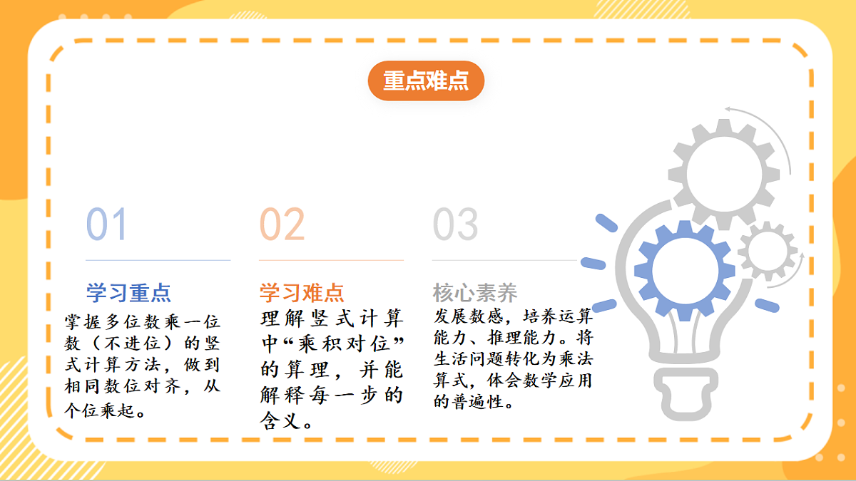 (新教材)人教版数学三上  4.2《 多位数乘一位数（不进位）的笔算》课件第3页