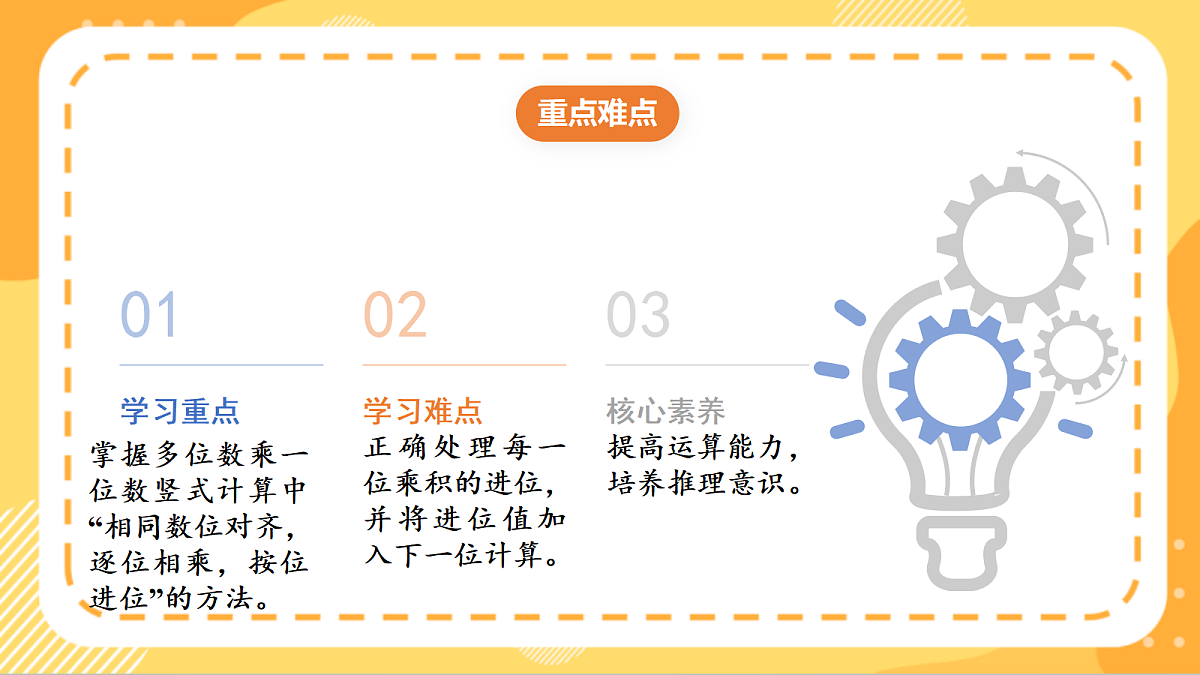 (新教材)人教版数学三上  4.3《 多位数乘一位数（不连续进位）的笔算》课件第3页