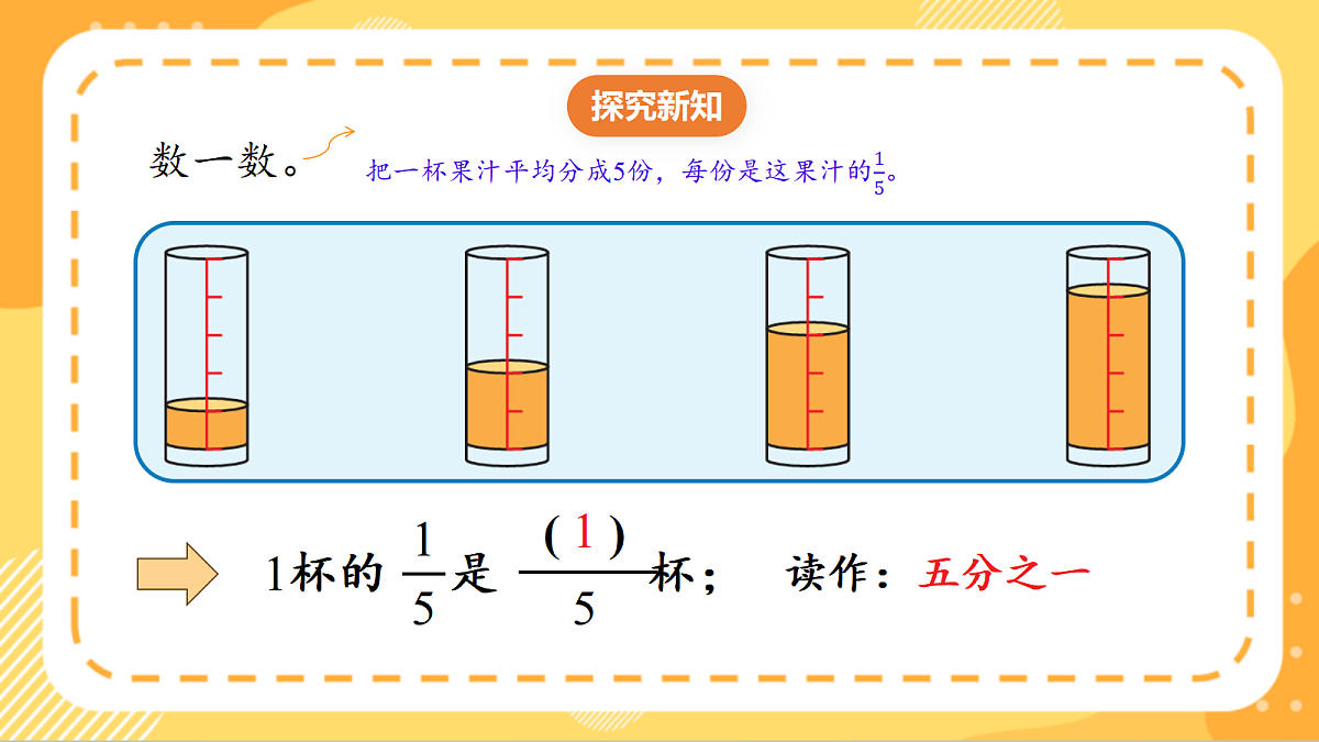 (新教材)人教版数学三上  6.2《 认识几分之几》课件第7页