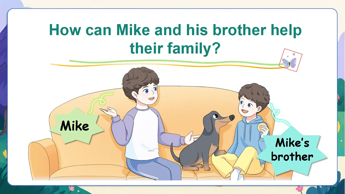 （新教材）人教版PEP英语四上Unit 1 《Helping at home》PB Let's talk 课件第6页