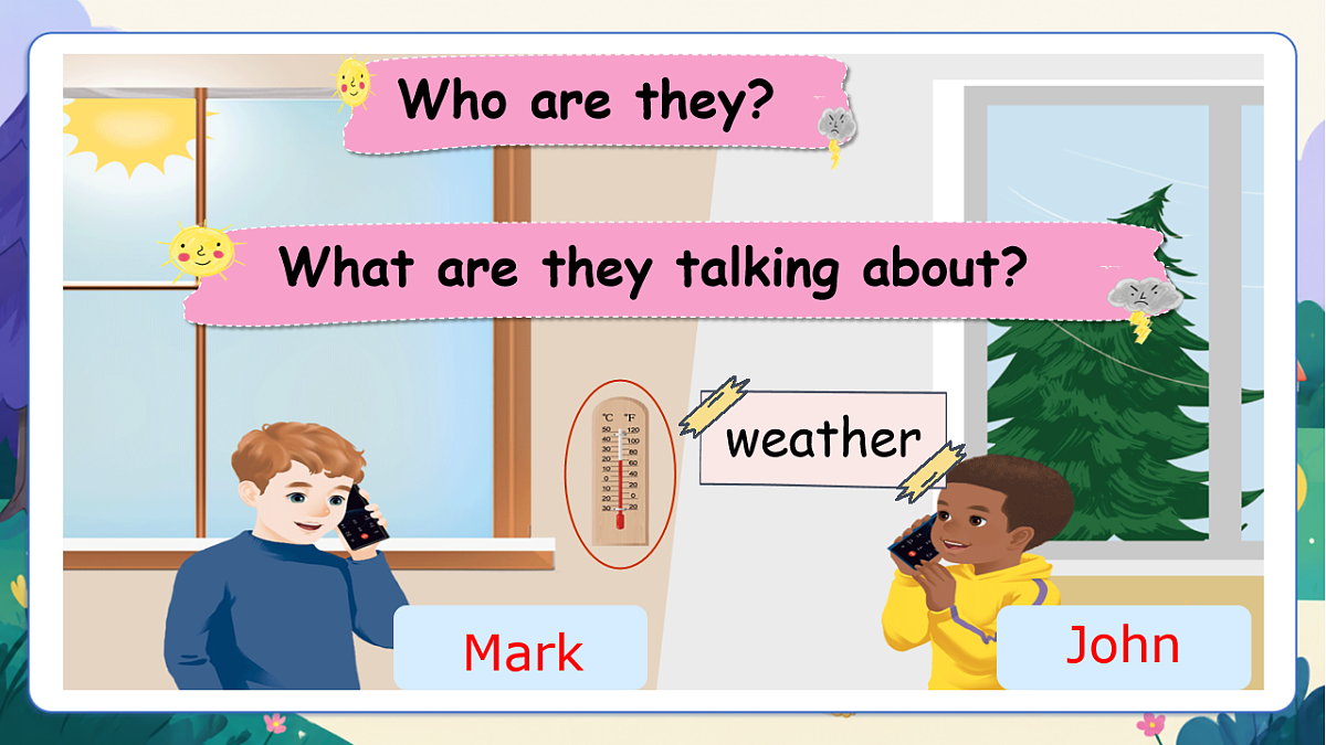 （新教材）人教版PEP英语四上Unit 5 《The weather and us》 PA Let's talk 课件第5页
