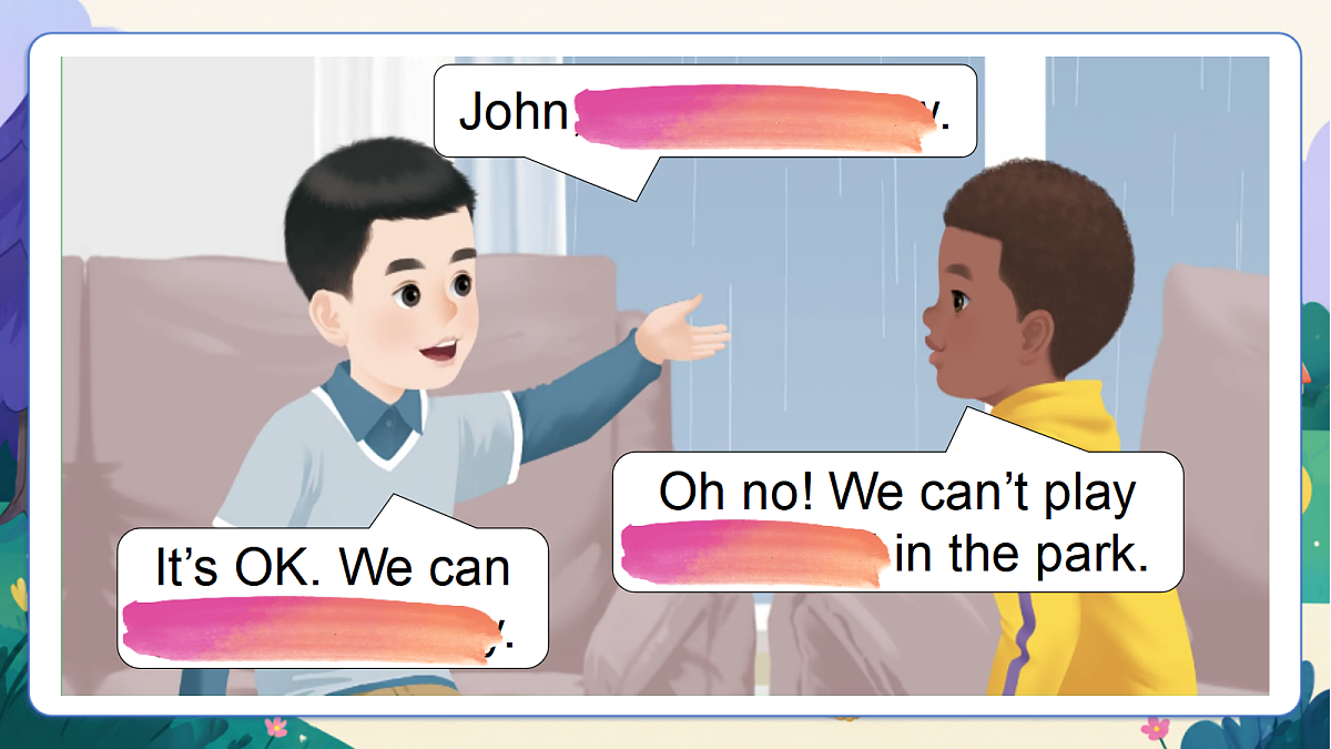 （新教材）人教版PEP英语四上Unit 5 《The weather and us》PB Let's learn 课件第6页