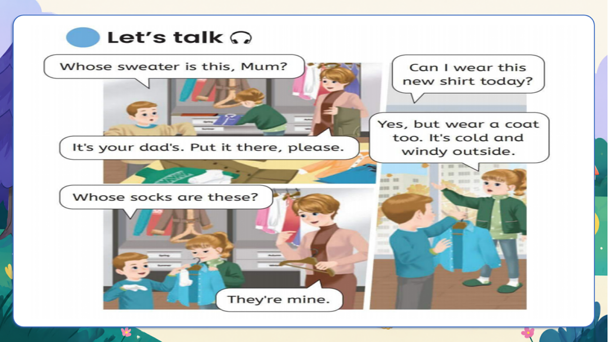 （新教材）人教版PEP英语四上Unit 6 《Changing for the seasons》 PA let's learn课件第4页