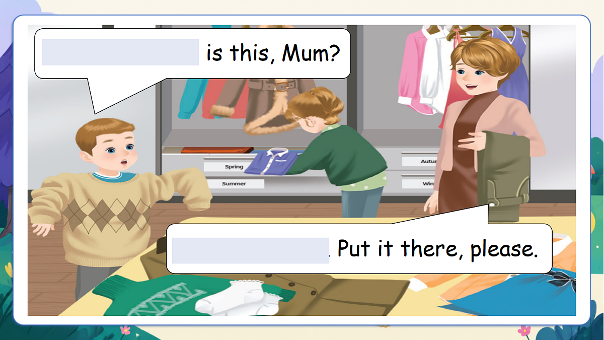 （新教材）人教版PEP英语四上Unit 6 《Changing for the seasons》 PA let's learn课件第5页