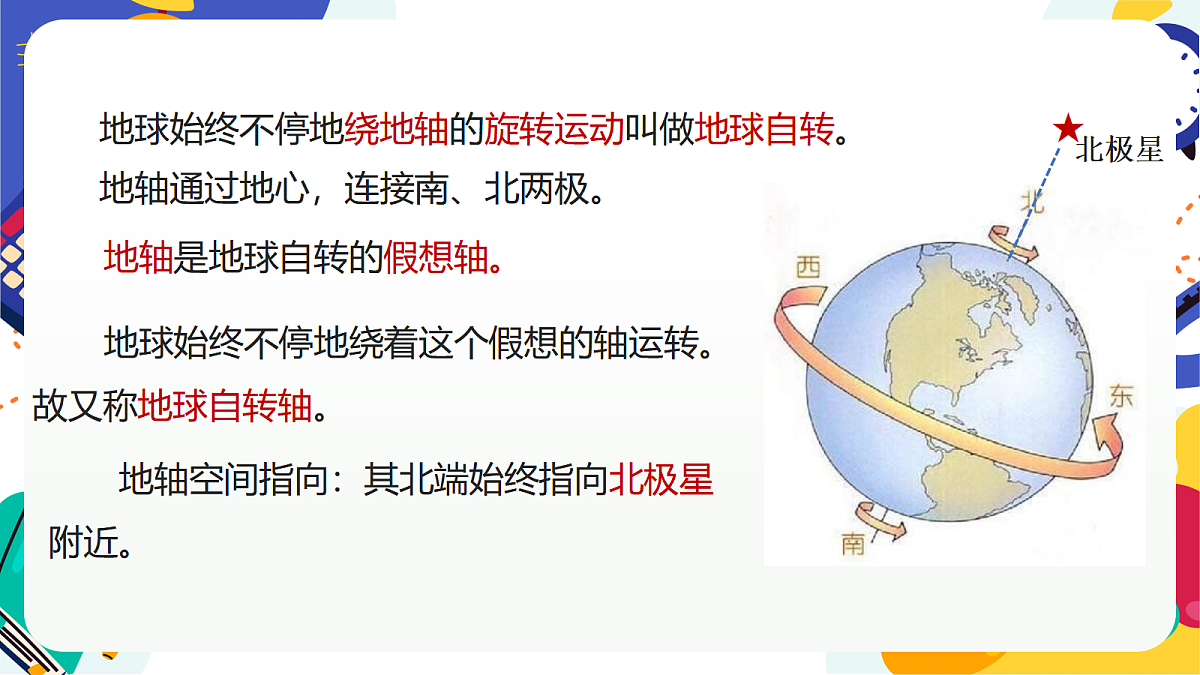 2.1《地球的转动》课件 浙教版科学七上第4页