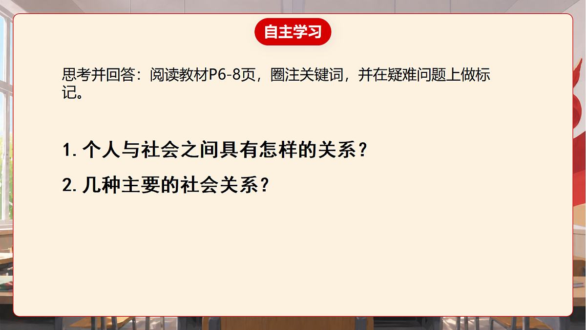 人教部编版道法八上 1.2《我们都是社会的一员》课件第6页