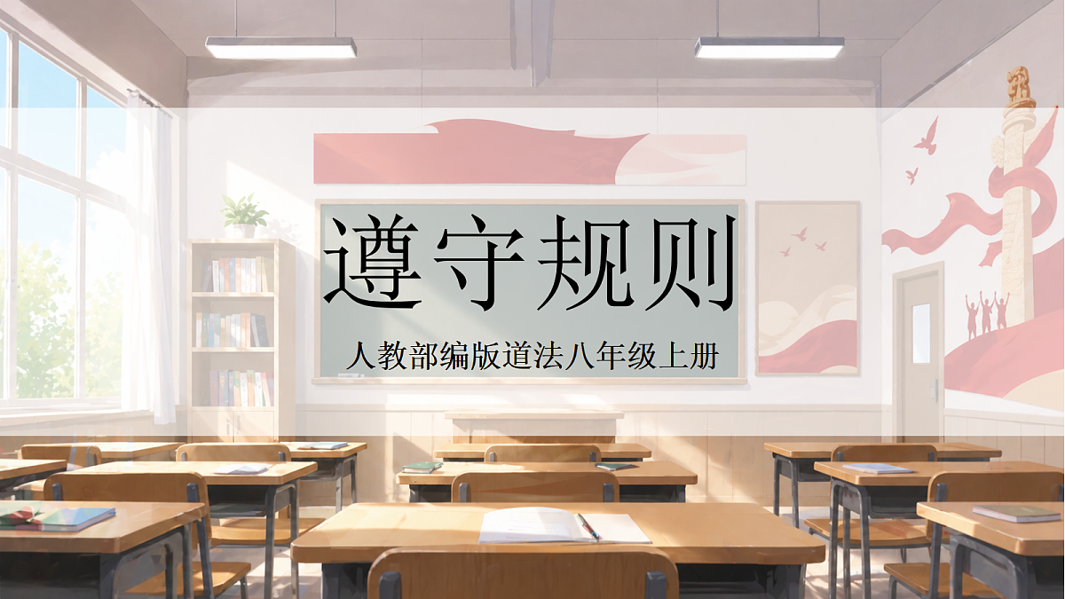 人教部编版道法八上 4.2《遵守规则》课件第1页