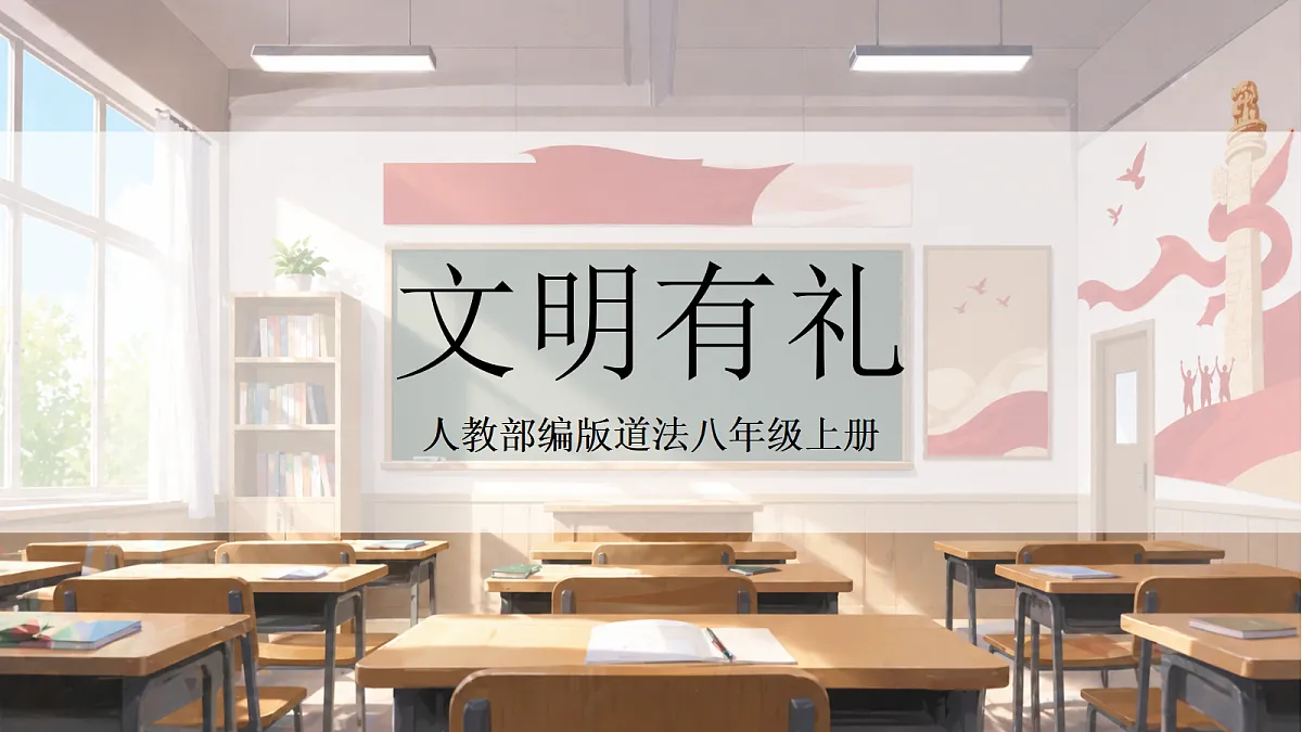 人教部编版道法八上 5.1《文明有礼》课件第1页