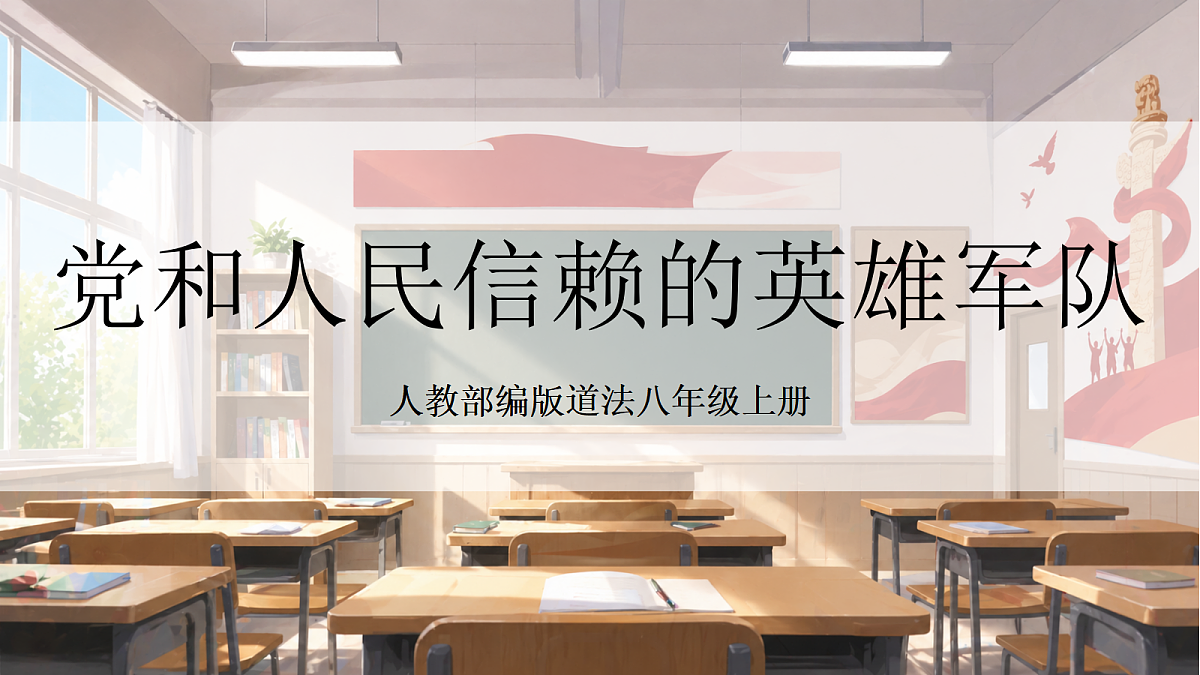 人教部编版道法八上 11.1《党和人民信赖的英雄军队》课件第1页