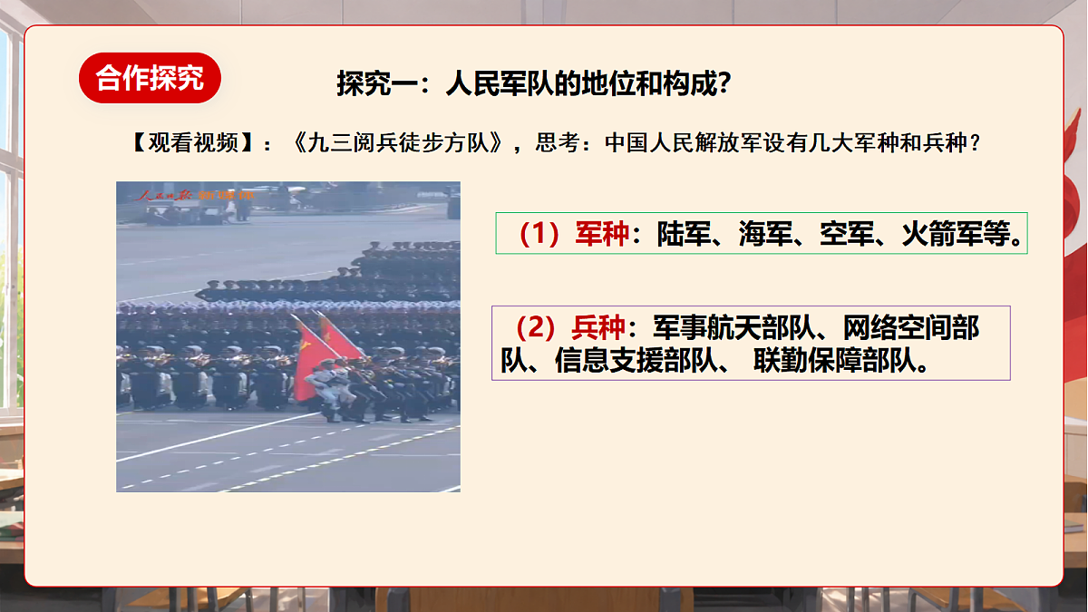 人教部编版道法八上 11.1《党和人民信赖的英雄军队》课件第7页
