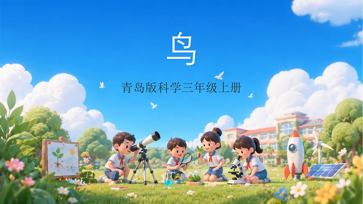 青岛版（六三制）2024科学三上1.3《鸟》课件第1页