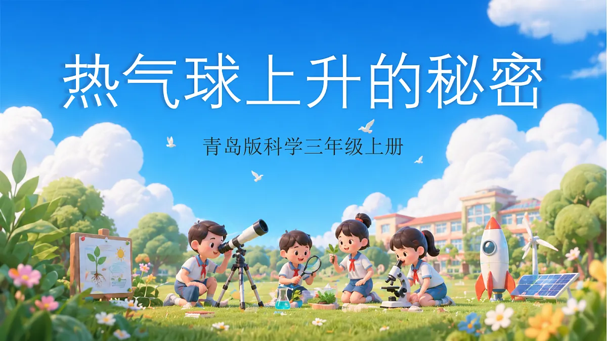 青岛版（六三制）2024科学三上3.14《热气球上升的秘密》课件第1页