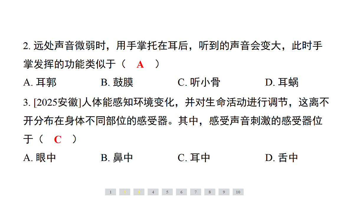 第3课时　耳与听觉　保护耳的健康第6页