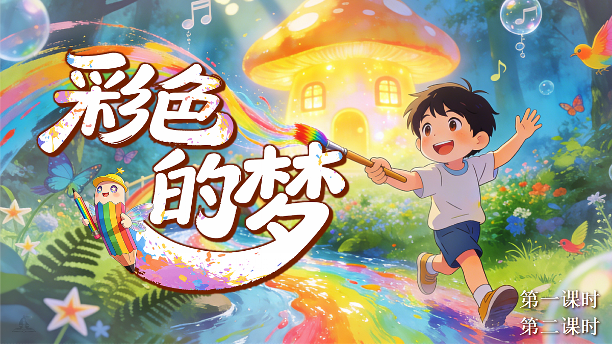 二下 第四单元《彩色的梦》第1页