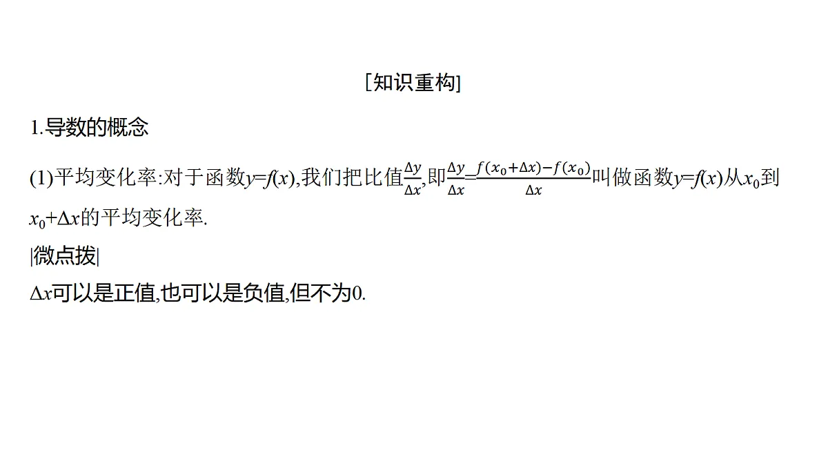 3.1　导数的概念及其几何意义、导数的运算第4页