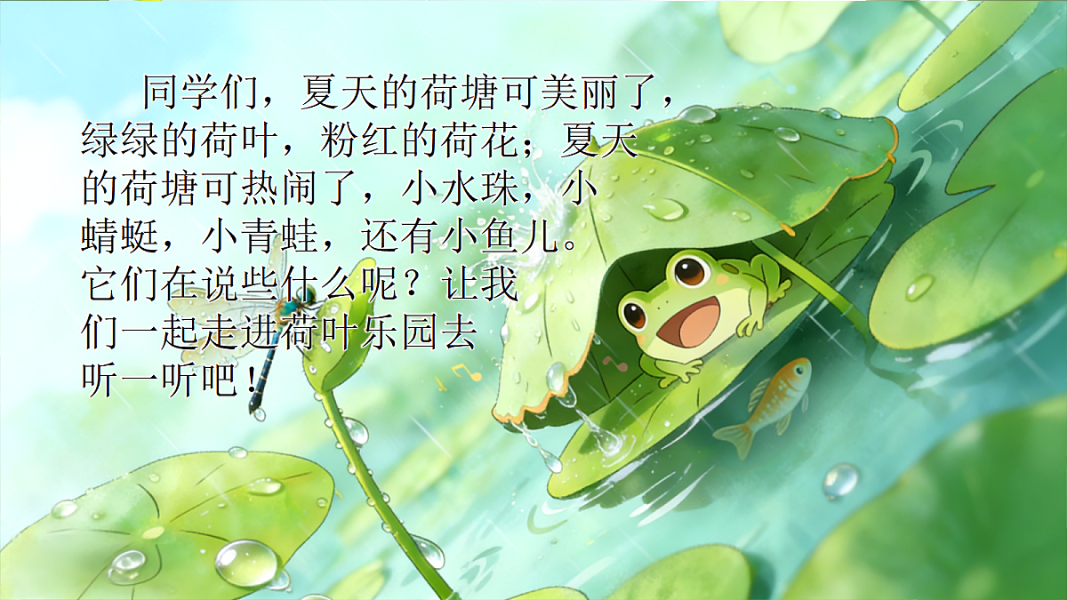 一下 第六单元《荷叶圆圆》第4页