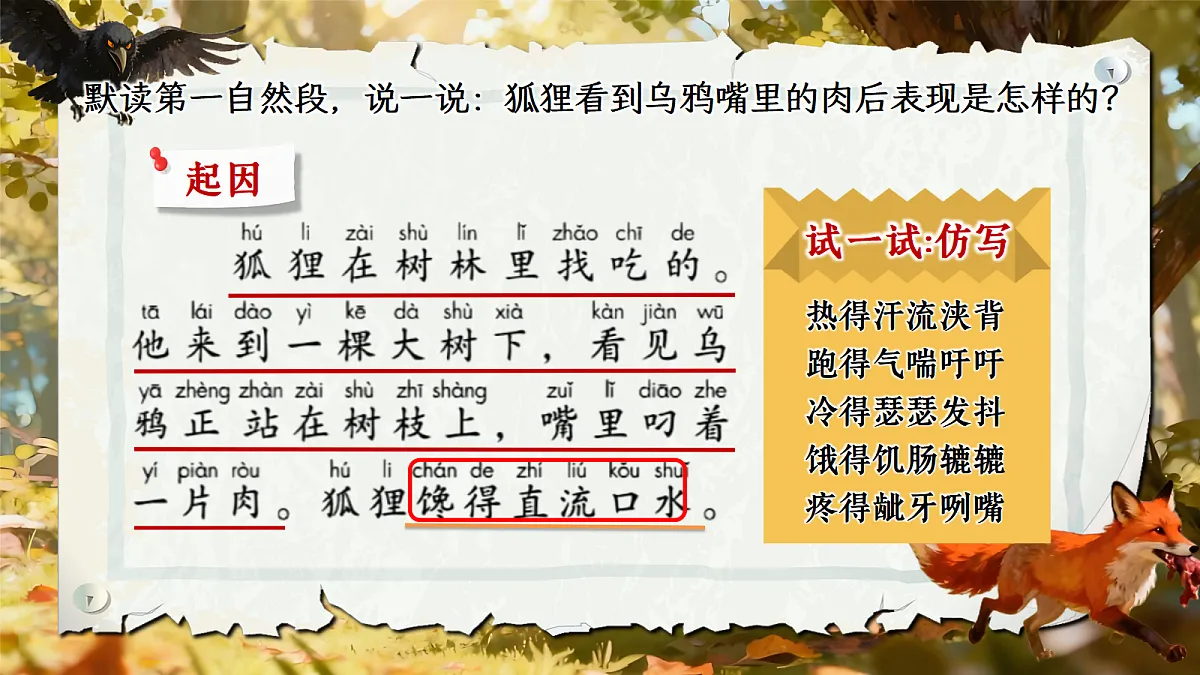 一下第七《狐狸和乌鸦》课件第5页