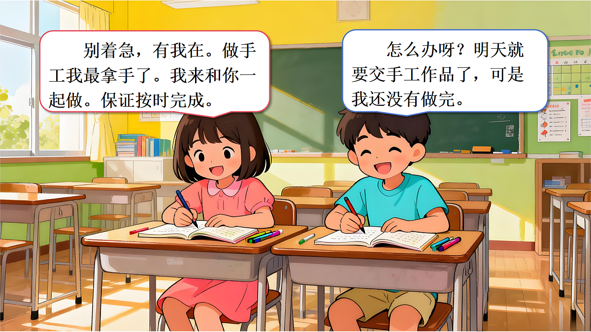 第2单元写话：我的好朋友第4页