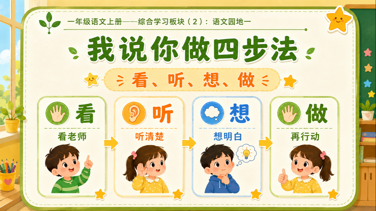 小学六年制统编教材系列课件——一年级语文上册语文园地一（2）第5页