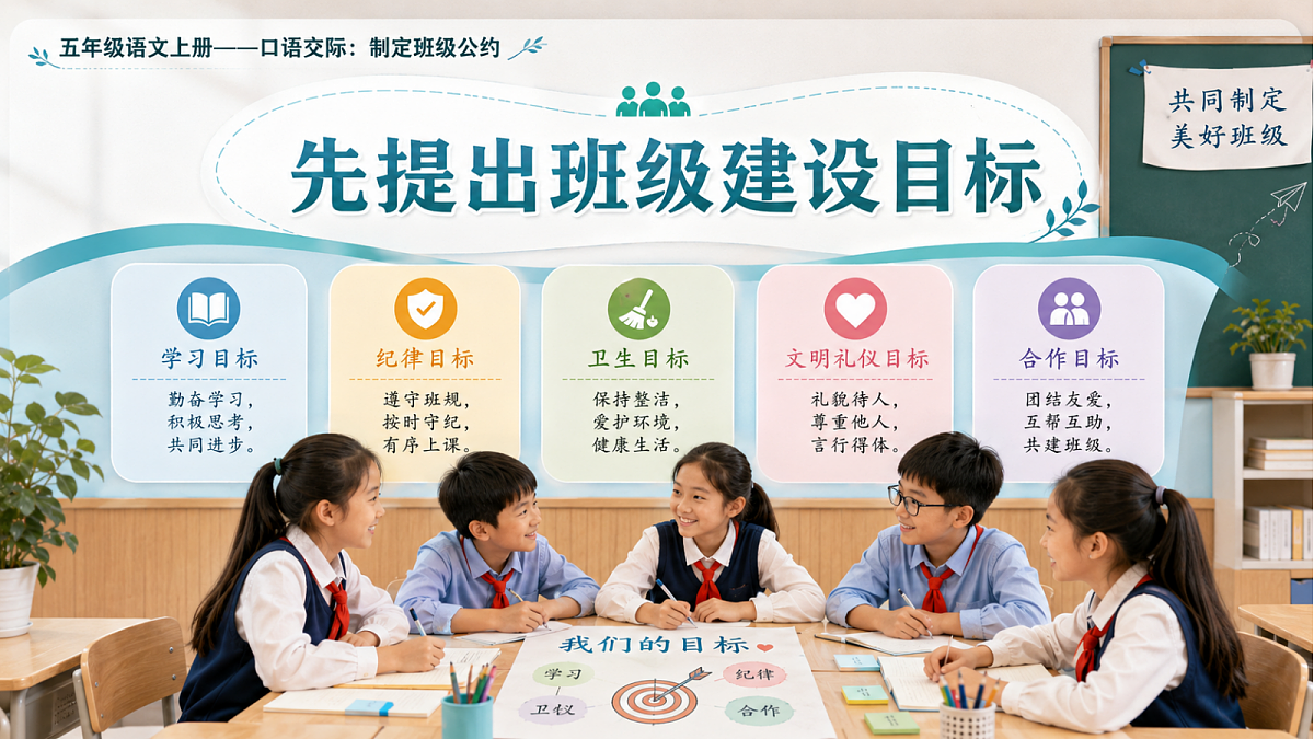小学六年制统编教材系列课件——五年级语文上册口语交际：制定班级公约第5页
