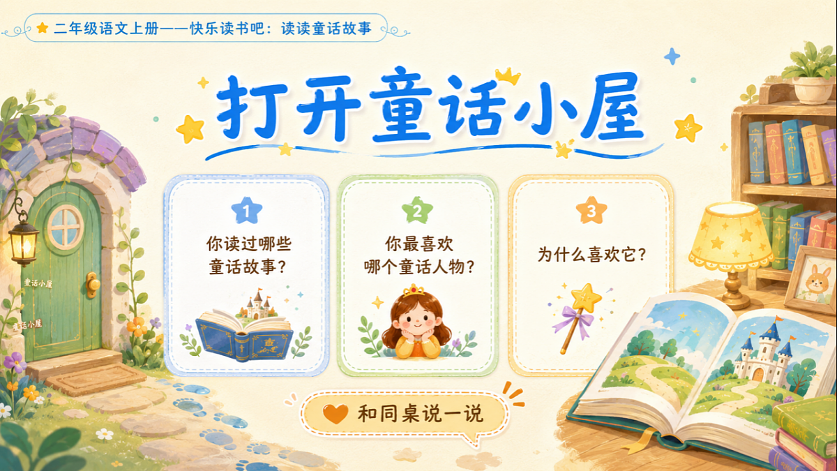 小学六年制统编教材系列课件——二年级语文上册快乐读书吧：读读童话故事第2页