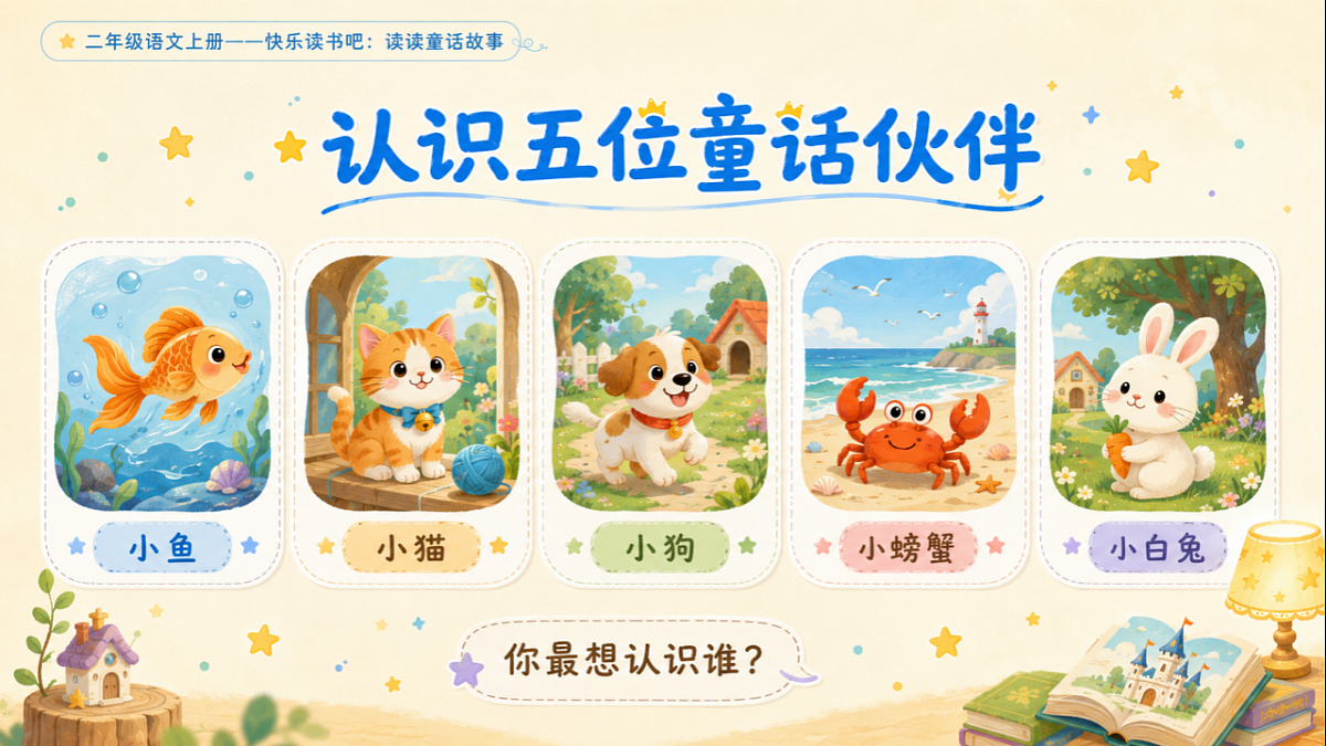 小学六年制统编教材系列课件——二年级语文上册快乐读书吧：读读童话故事第5页