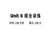 初中英语新人教版九年级上册Unit 6 综合训练作业课件（放映显示答案）（2026秋）