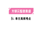 初中英语新人教版九年级上册Unit 4 单元高频考点作业课件（放映显示答案）（2026秋）