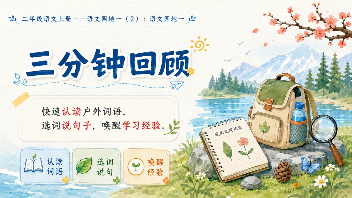 小学六年制统编教材系列课件——二年级语文上册语文园地一（2）第2页