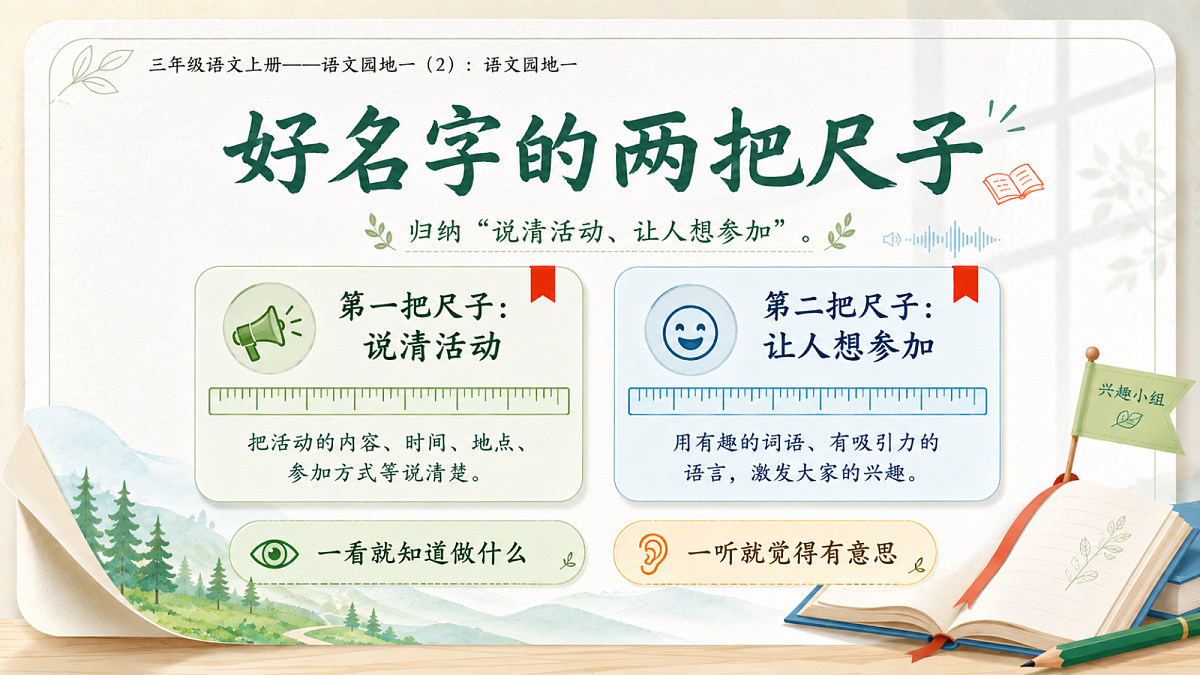 小学六年制统编教材系列课件——三年级语文上册：语文园地一（2）第5页