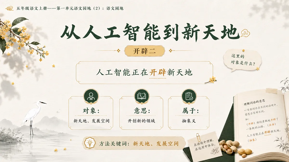 小学六年制统编教材系列课件——五年级语文上册：语文园地（2）第6页