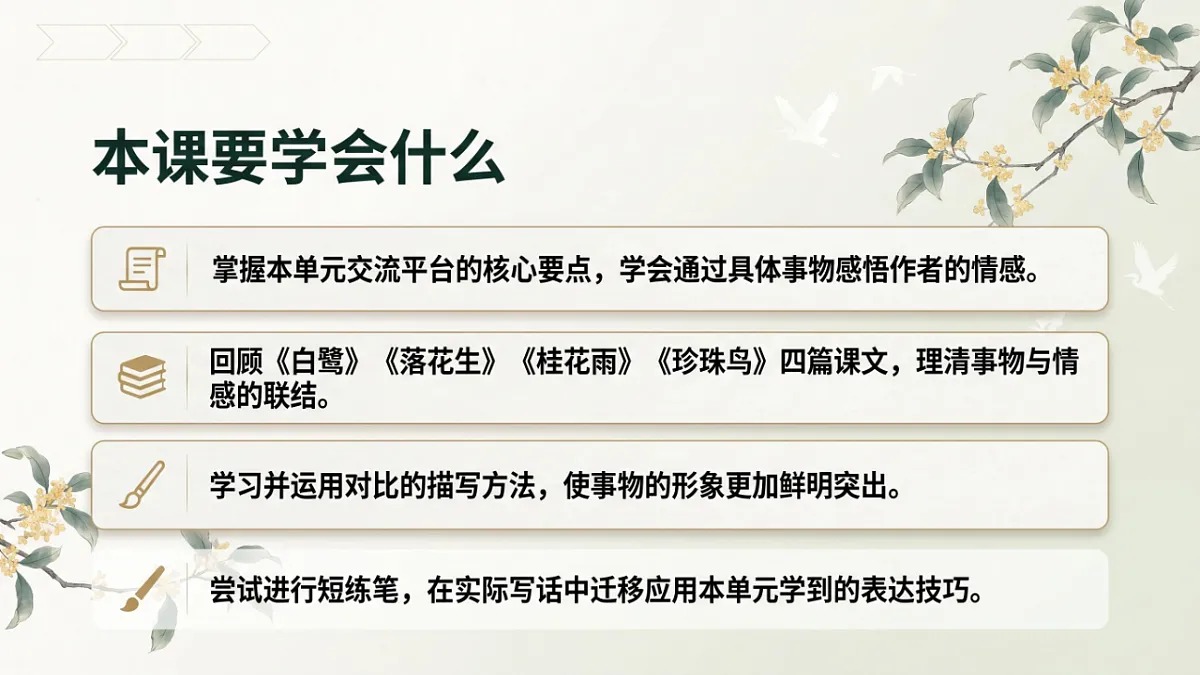 小学六年制统编教材系列课件——五年级语文上册：语文园地（1）第2页
