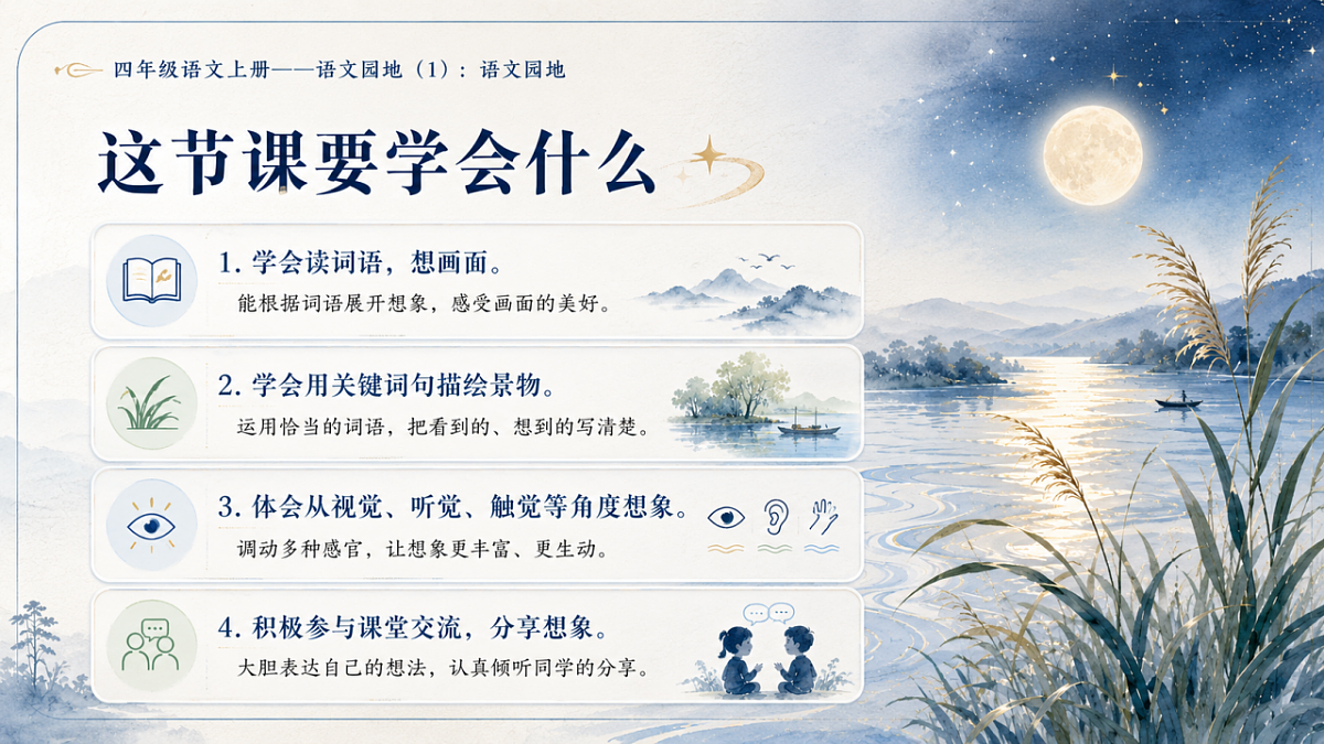 小学六年制统编教材系列课件——四年级语文上册：语文园地（1）第2页