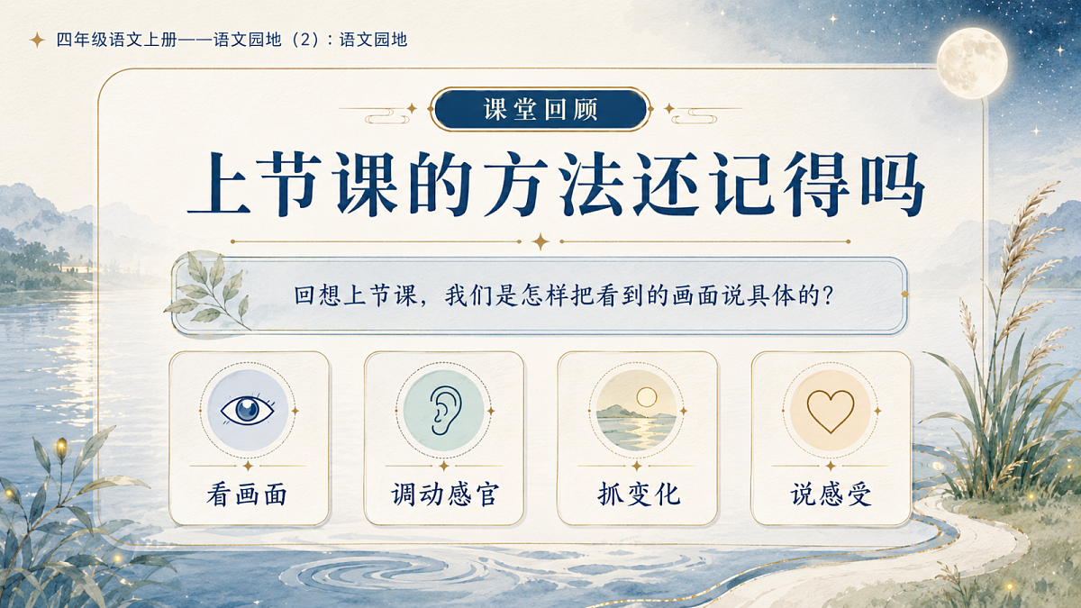 小学六年制统编教材系列课件——四年级语文上册：语文园地（2）第2页