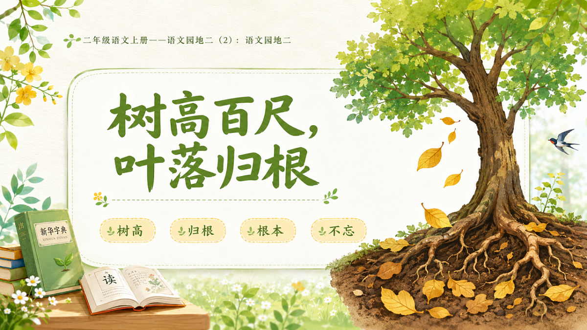 小学六年制统编教材系列课件——二年级语文上册语文园地二（2）：语文园地二第6页