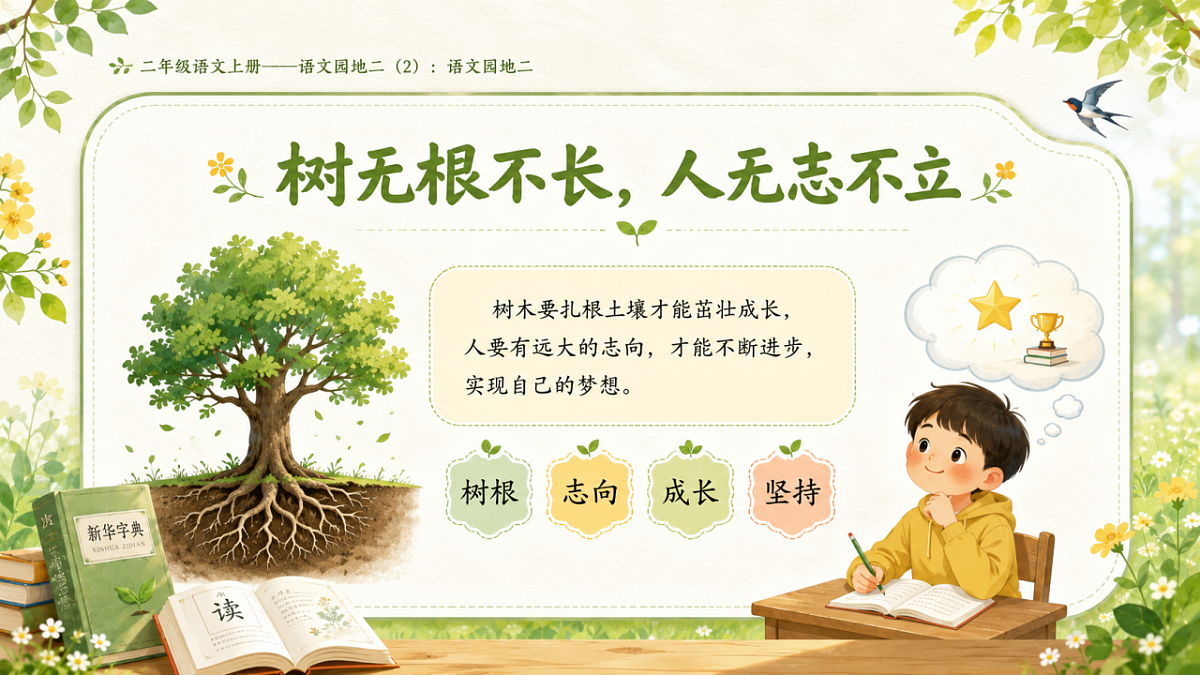 小学六年制统编教材系列课件——二年级语文上册语文园地二（2）：语文园地二第7页