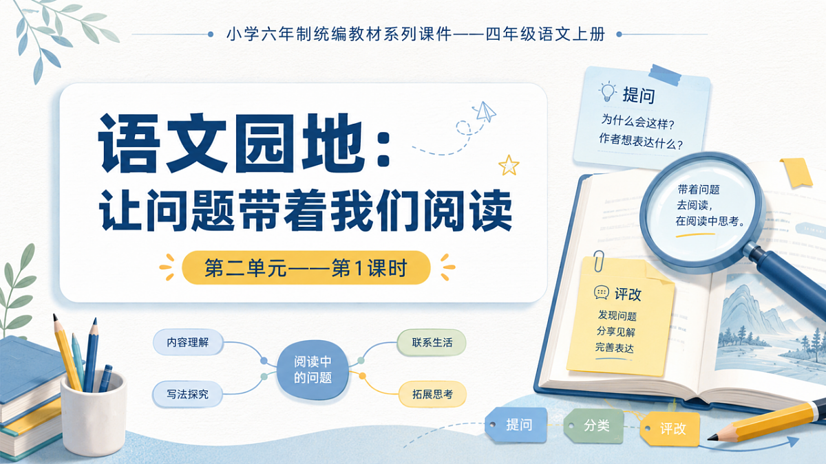 小学六年制统编教材系列课件——四年级语文上册：第二单元语文园地（1）第1页