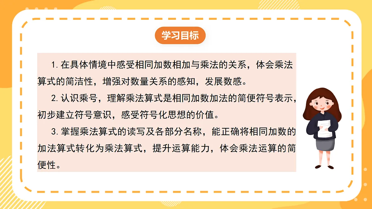 西师大版数学二上2.1《乘法的初步认识（1）》（课件）第2页
