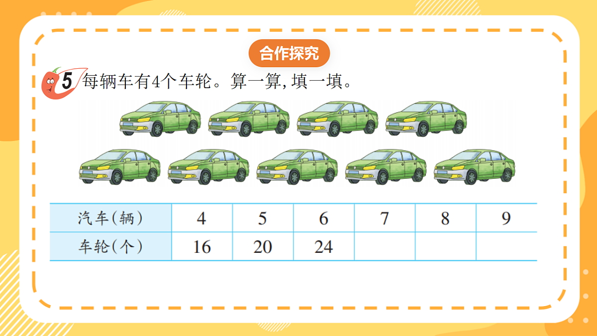 西师大版数学二上2.5《4的乘法口诀》（课件）第8页