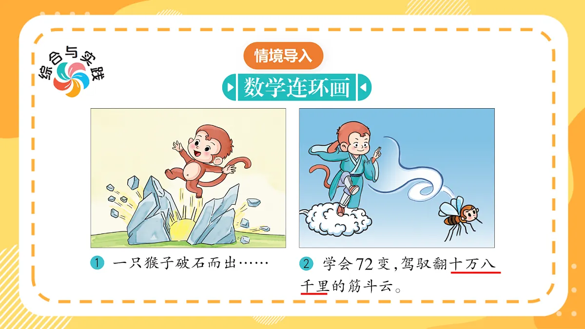 西师大版数学二上 数学连环画1《生活处处有数学》（课件）第3页