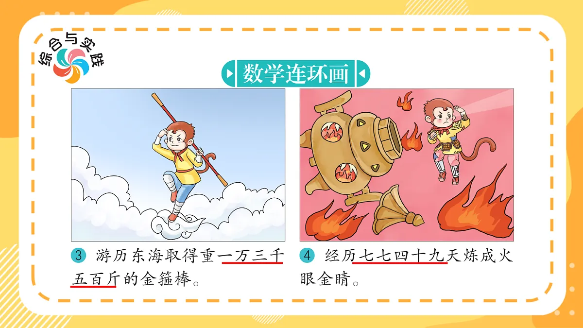西师大版数学二上 数学连环画1《生活处处有数学》（课件）第4页
