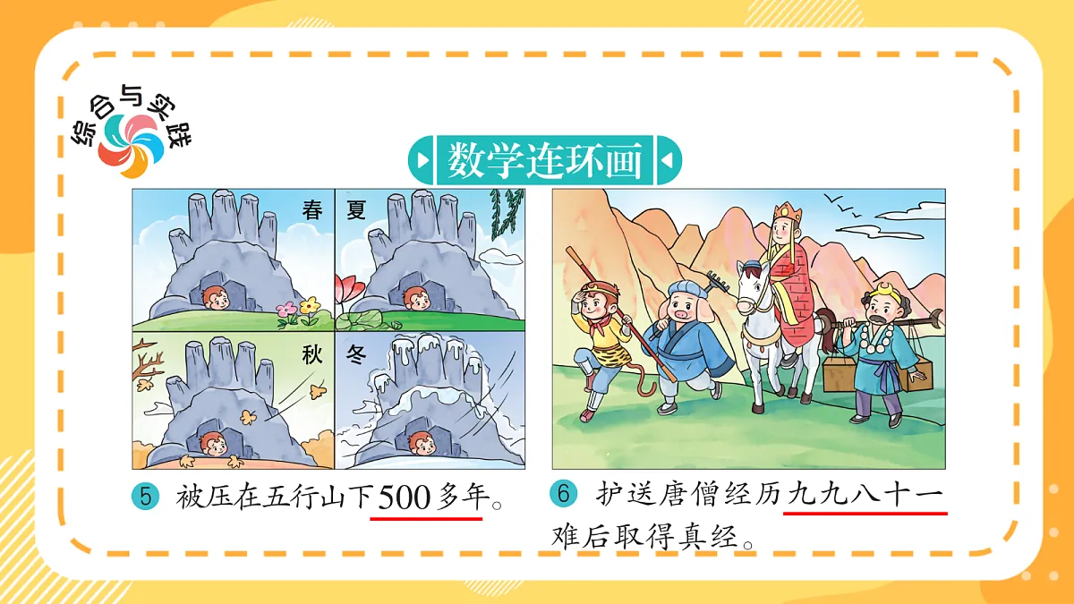 西师大版数学二上 数学连环画1《生活处处有数学》（课件）第5页