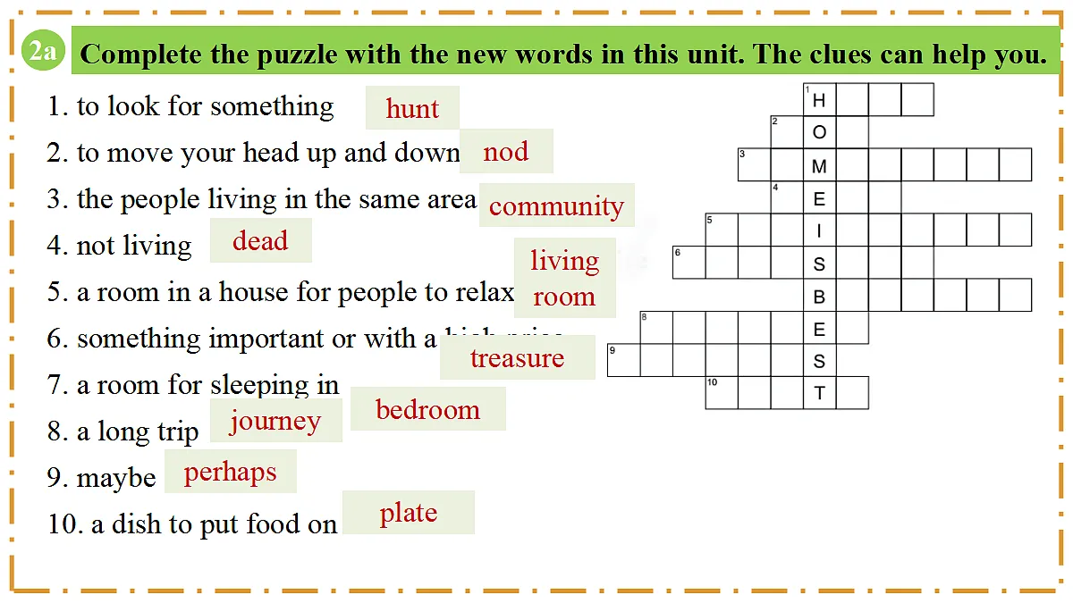 Unit 2 Home Sweet Home Section B（Vocabulary in Use） - 八年级英语上册 同步教学课件（人教版2024）第3页