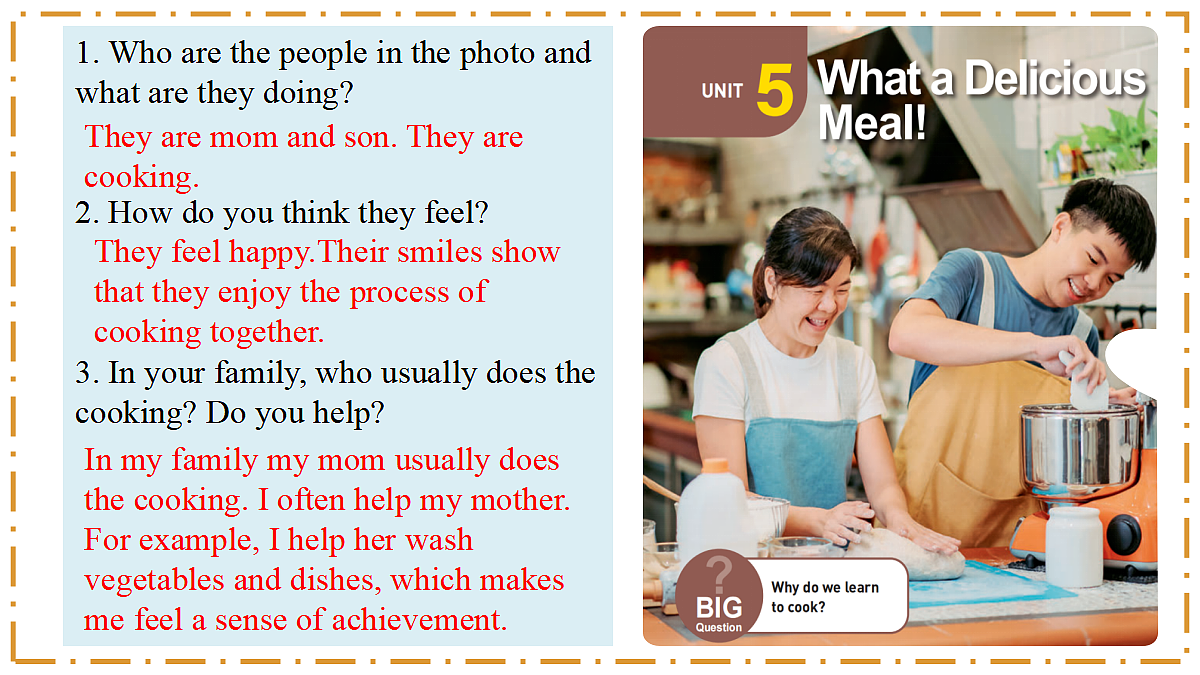 Unit 5 What a Delicious Meal! Section A（1a-1d） - 八年级英语上册 同步教学课件（人教版2024）第3页