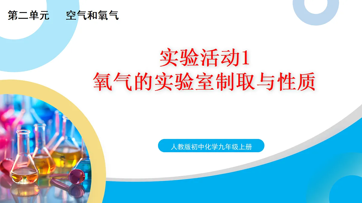 【教育好课堂】实验活动1 课件PPT第1页