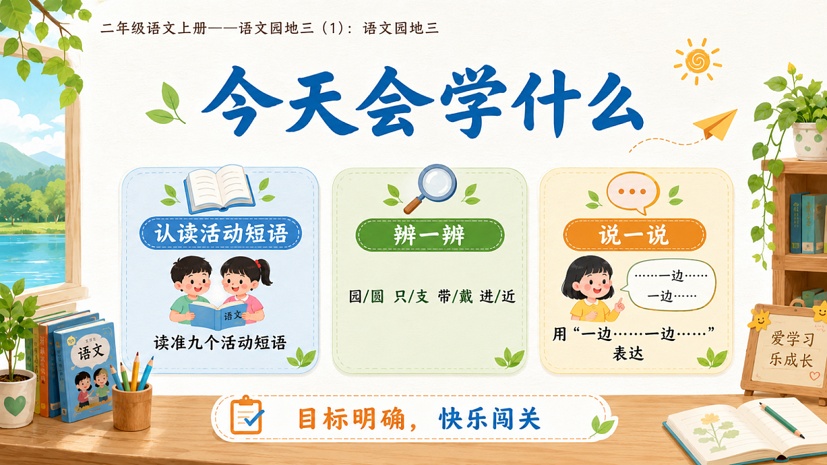 小学六年制统编教材系列课件——二年级语文上册：语文园地三（1）第2页